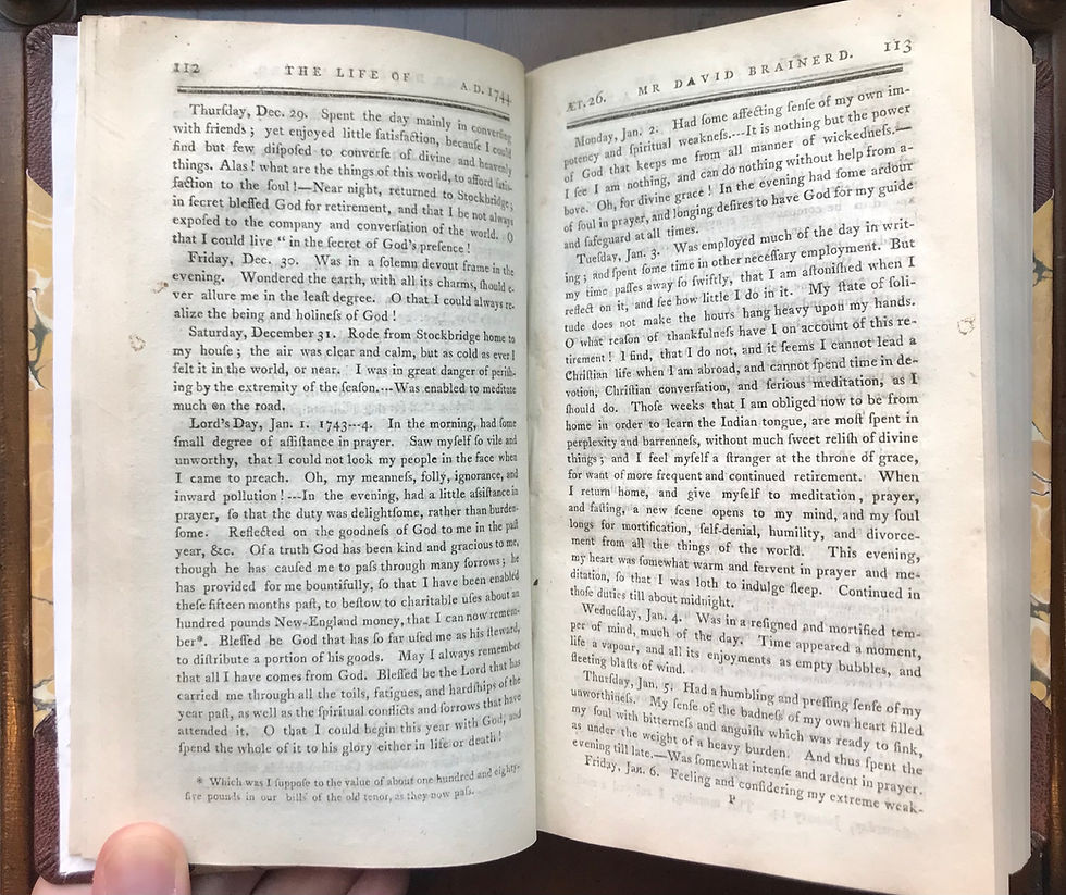 Thumbnail: Edwards, Life of Brainerd, 1798