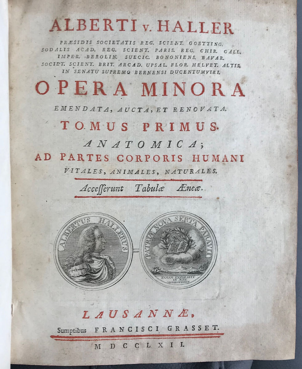 Thumbnail: HALLER, Opera Minora, 1762-1768