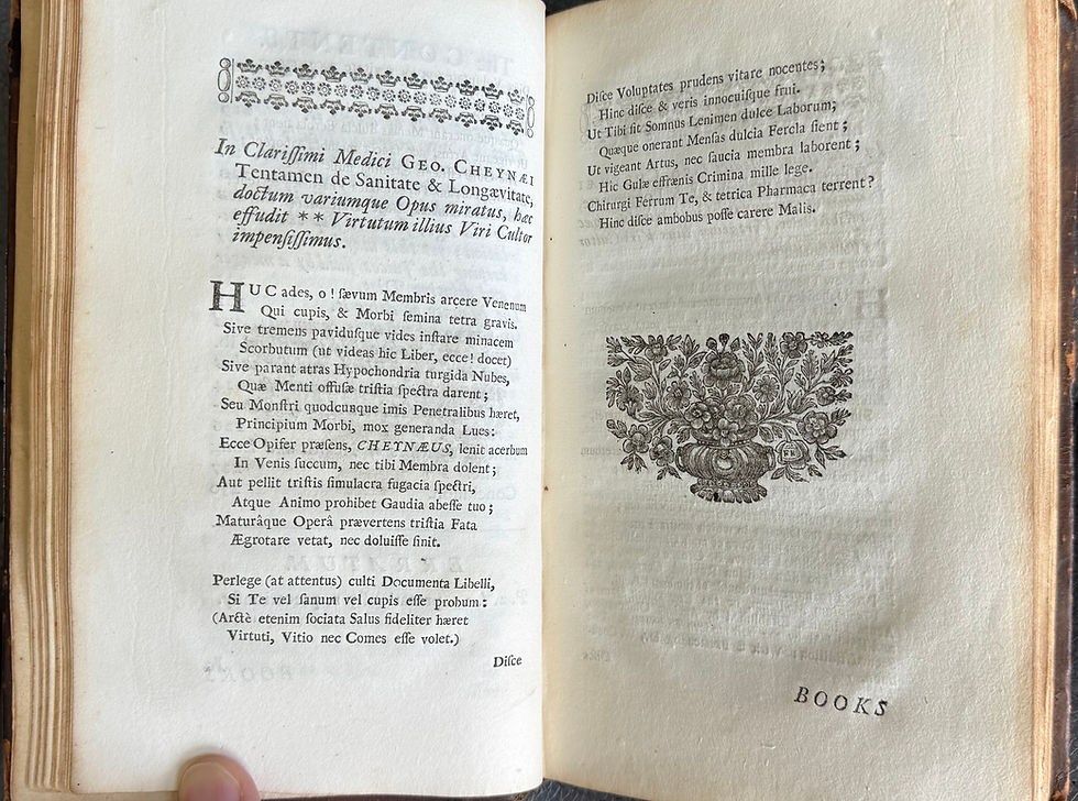 Thumbnail: Cheyne, Essay on Health and Long Life, 1724 (1st ed)