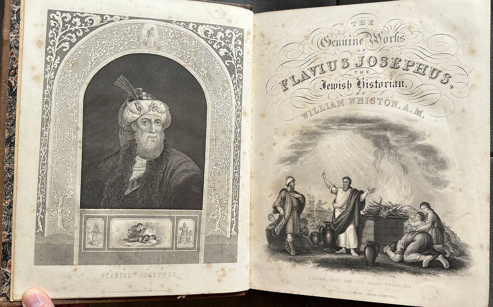 Thumbnail: Whiston's Complete Works of Flavius Josephus. Undated.