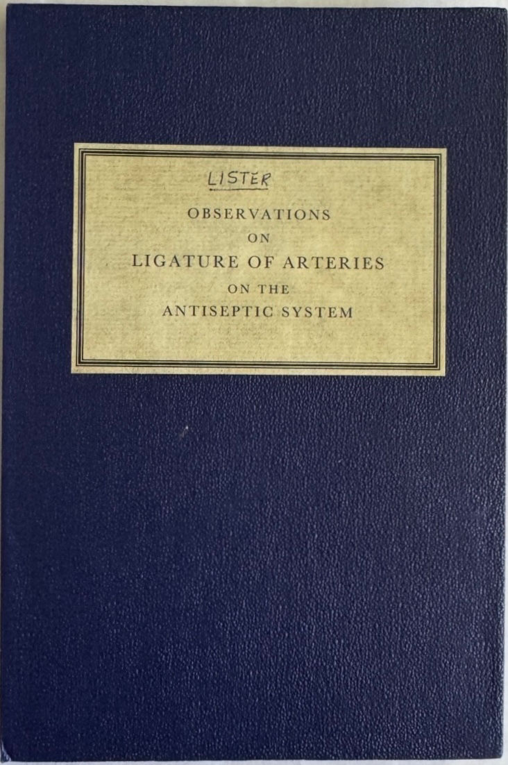Thumbnail: Lister, Observations on Ligature of Arteries on the Antiseptic System, 1870