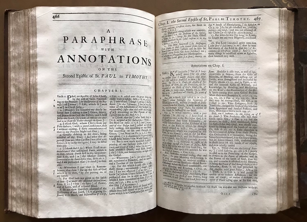 Thumbnail: Whitby, On the New Testament, 1706