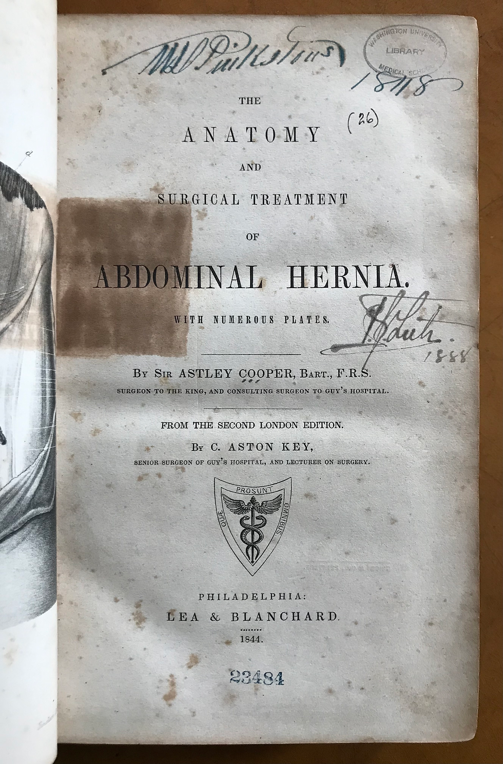 Thumbnail: Cooper, On Hernia, 1844, First American Edition
