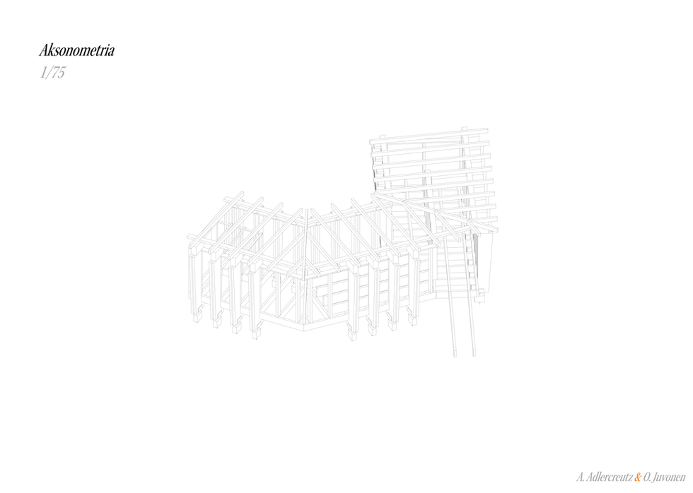 Puhto - Structural Axonometry