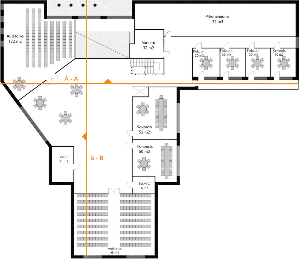 Helsingfors Centrumbad - Conference Floor Plan