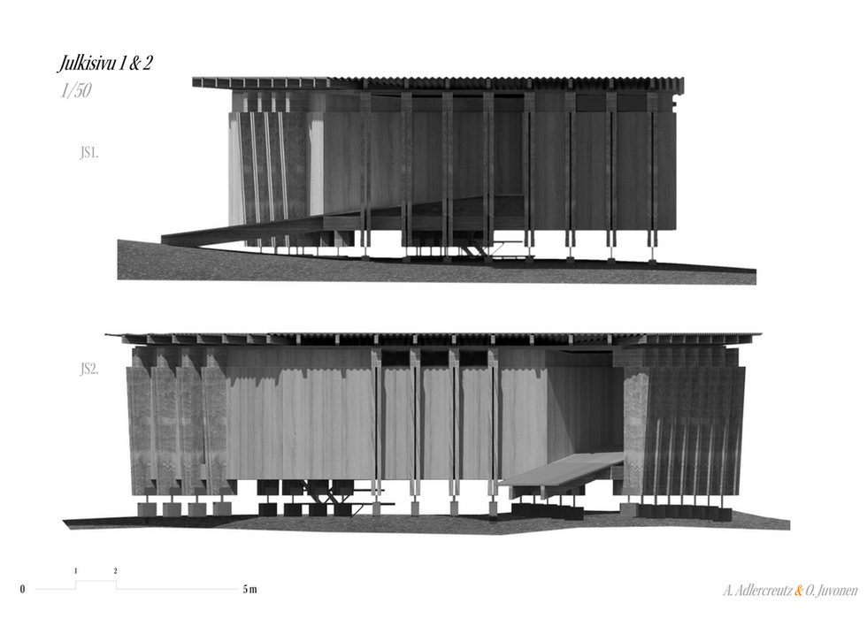 Puhto - Entrance Side Facades