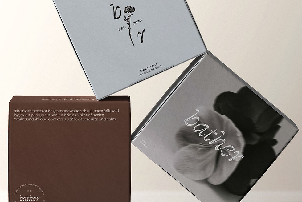 Bather Body Care Branding Design