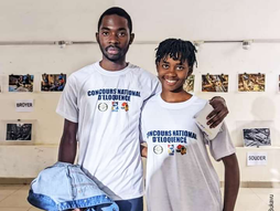 Deux étudiants de l'UCB,  gagnants du concours national d'éloquence organisé à Kinshasa.