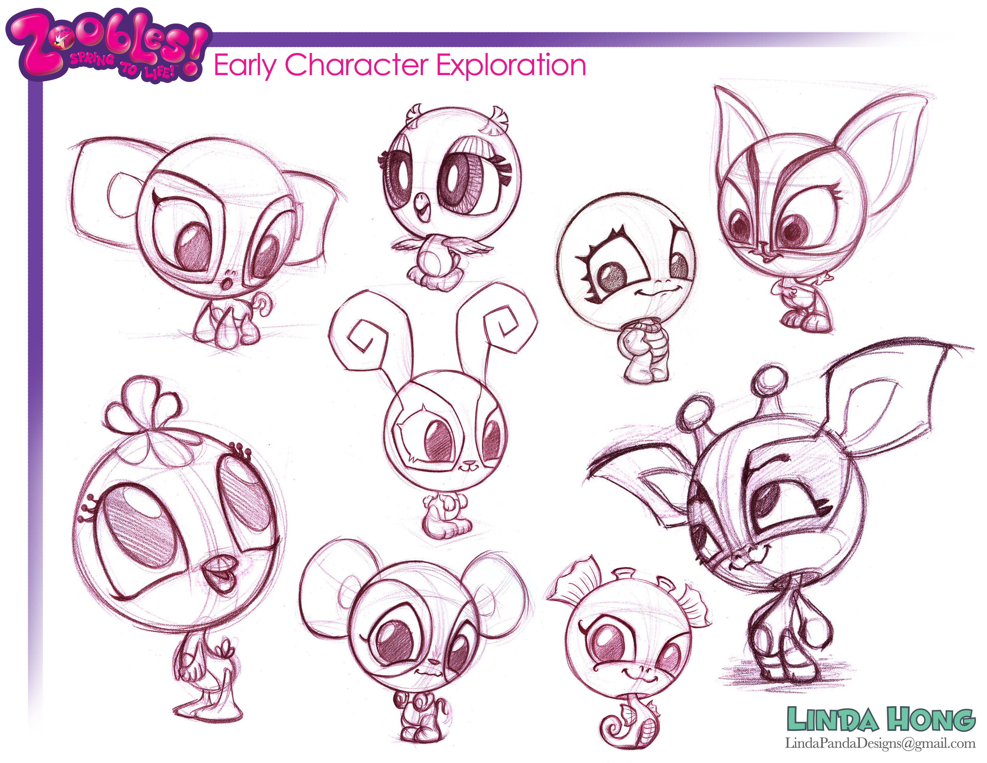 Zoobles Rabbit Toy Design | lindapanda
