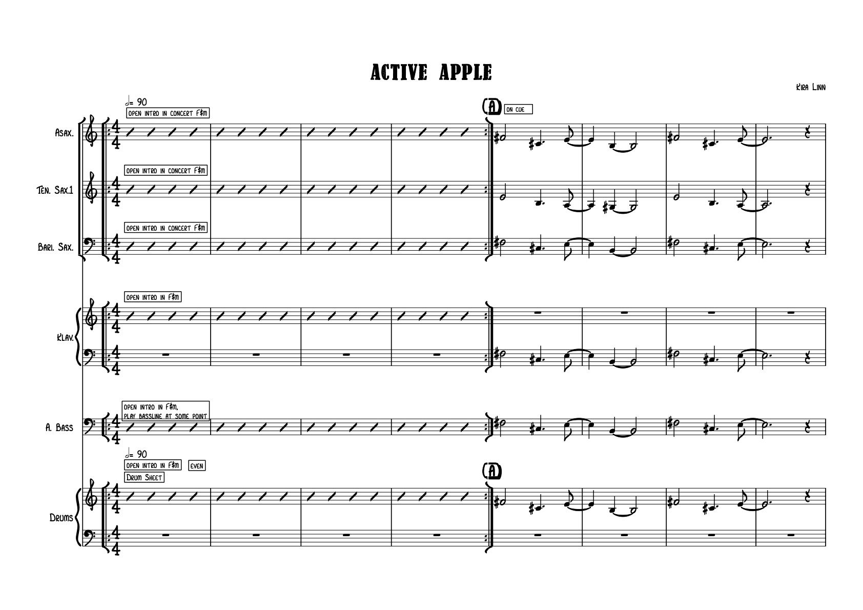 Active Apple by Kira Linn - Score & Parts