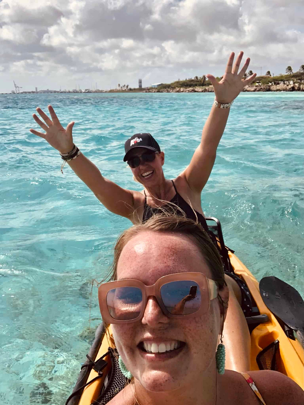 Pedal Kayaking at Spaans Lagoen, Aruba with Remke