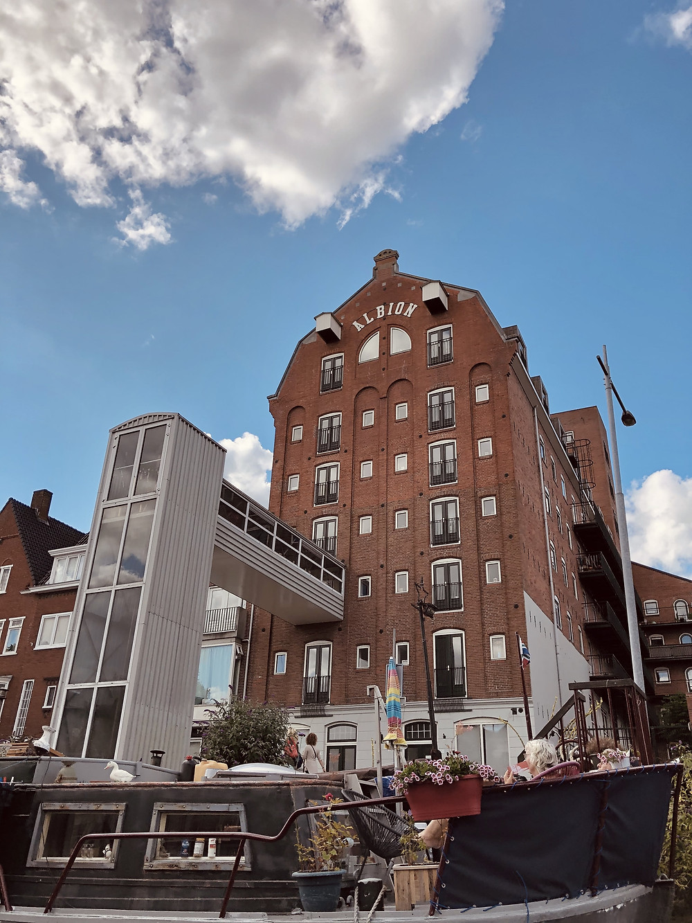 Warehouses of Groningen city-The Netherlands with Diepsloep