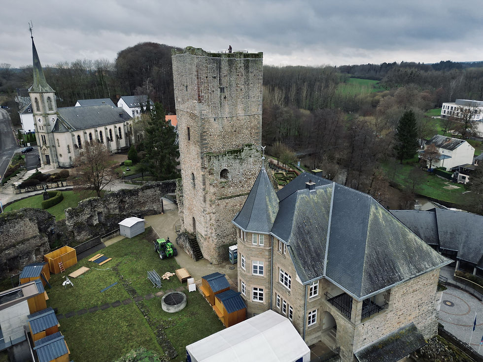 Useldange castle & town - Luxembourg