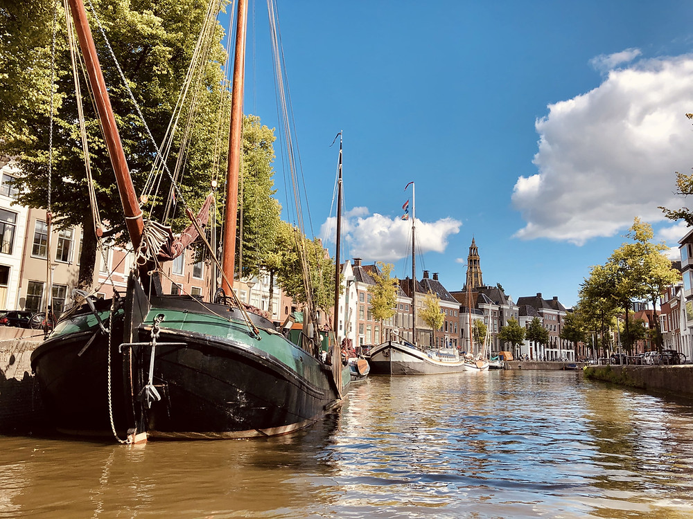 Hoge der A canal Groningen city-Netherlands