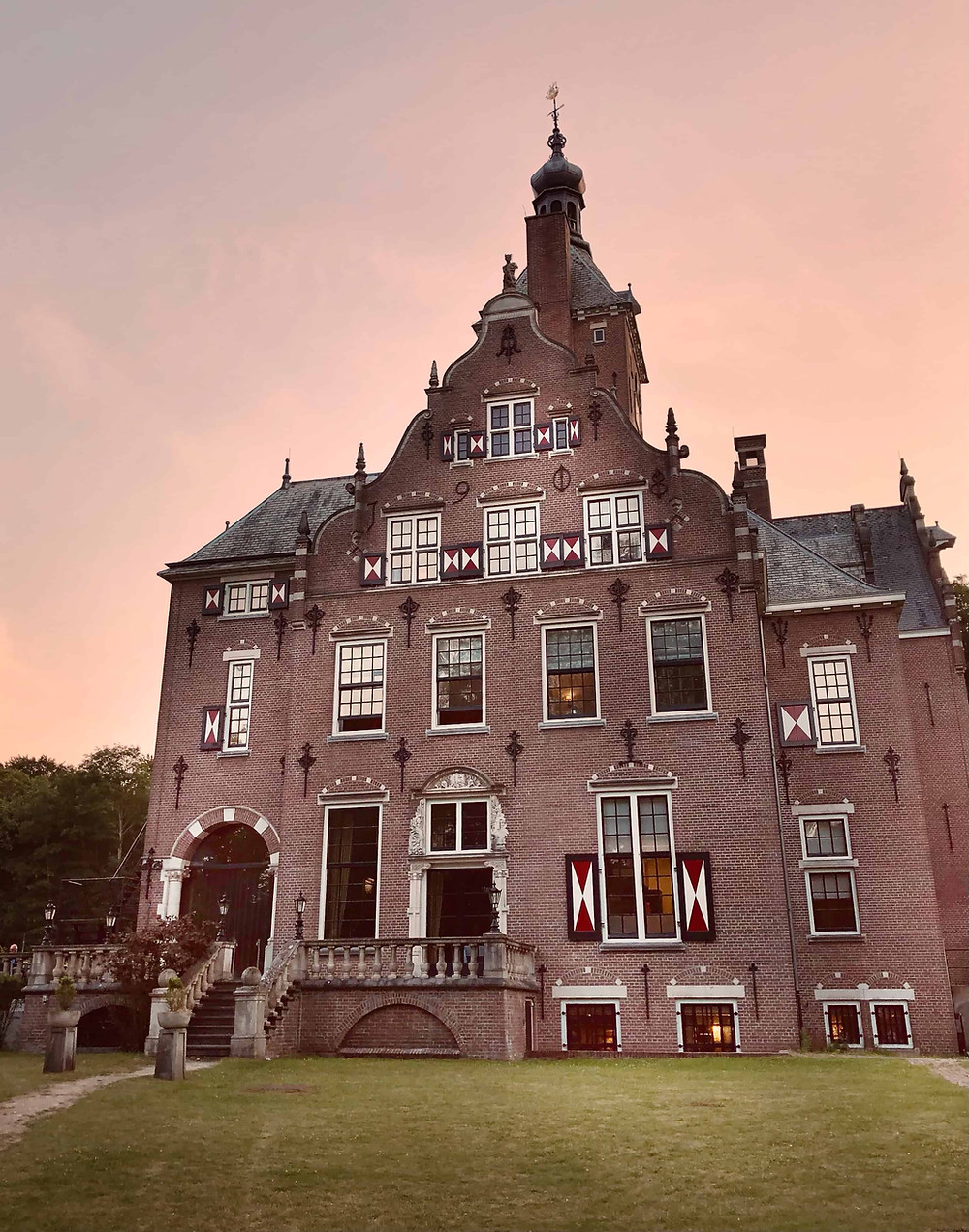 Duin & Kruidberg Hotel at sunset Santpoort-Noord-Velsen-Netherlands