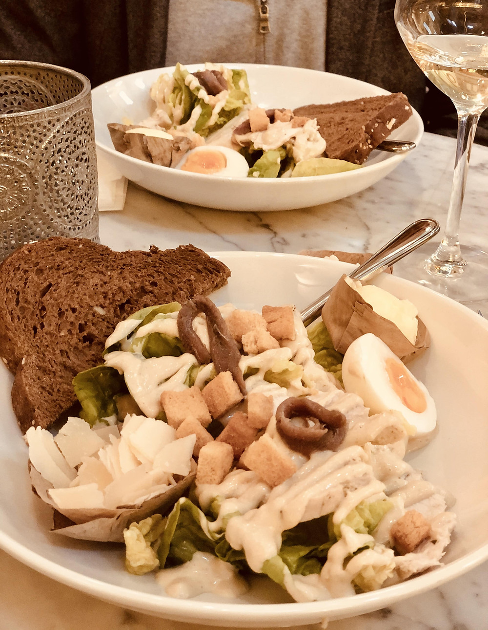 Restaurant Waag Caesar Salad Leiden Netherlands