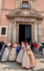 Las Fallas traditional dresses. Valencia - Spain