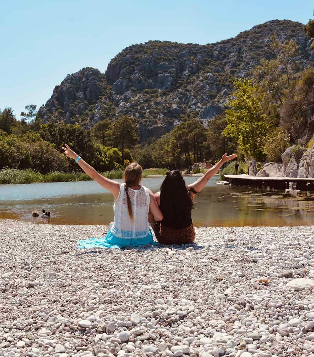 Audrey & me at Olympos - Turkey
