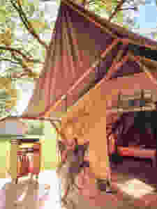 Trappeur glamping tent Huttopia Camping de Roos in Beerze - Overijssel - the Netherlands