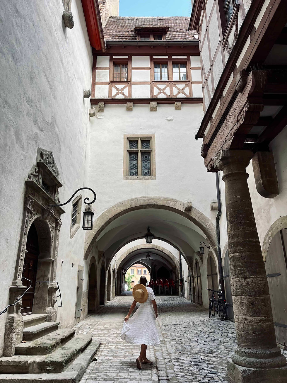 Side streets of Rothenburg ob der Tauber - Germany