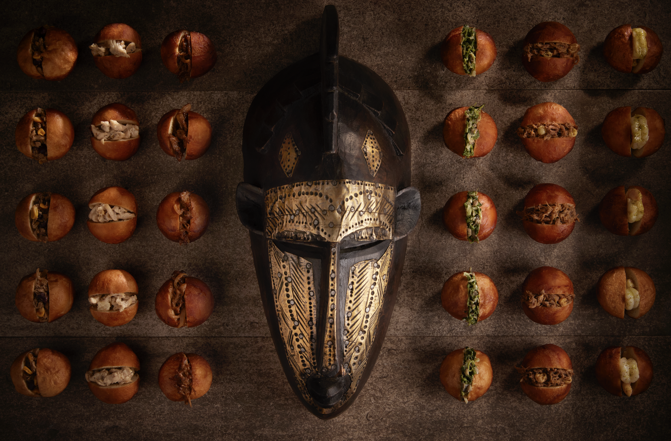 Arranged Food and Objects