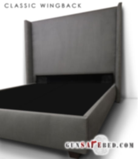 The Classic Wingback Gunsafe Headboard