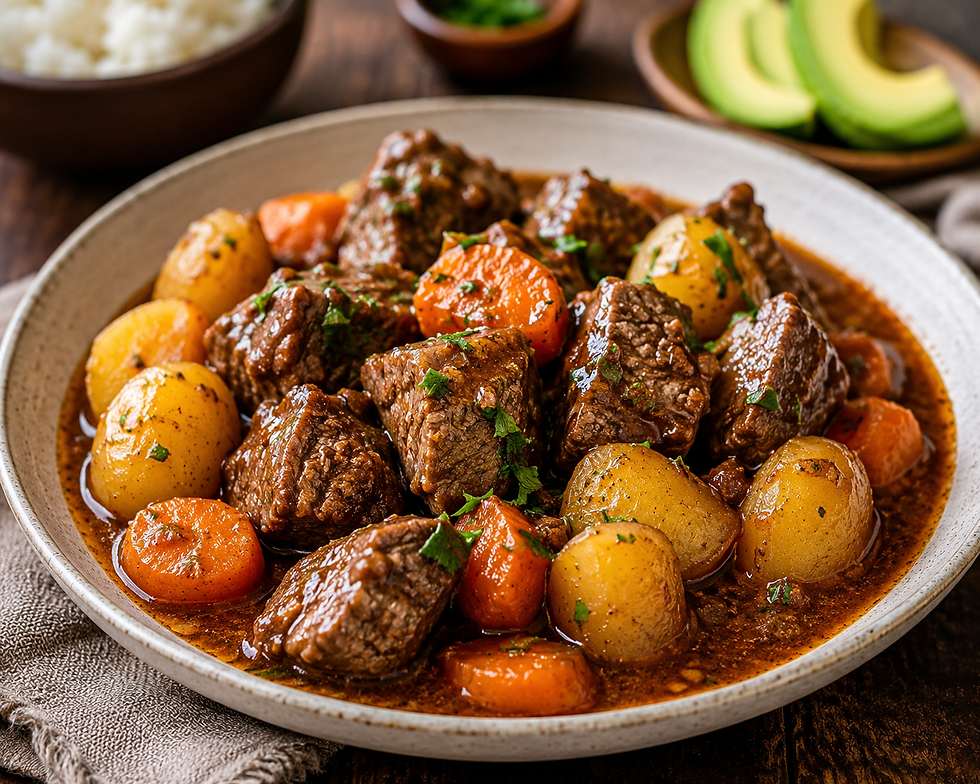 Pulpa de Ternera Estofada con Papas Criollas