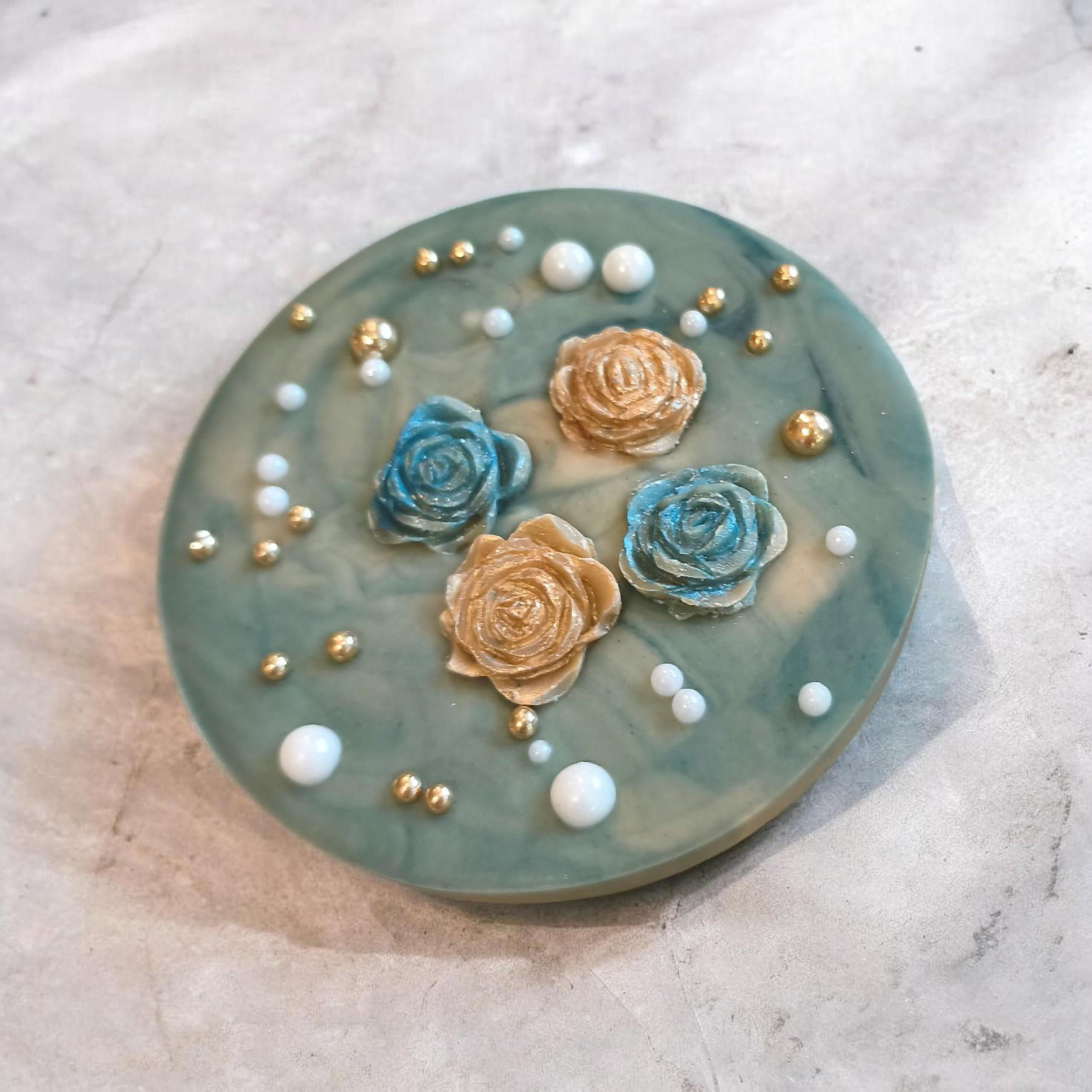 Oat milk and blueberry vegan chocolate gift cake  hand-crafted in Staffordshire by bohanna chocolart