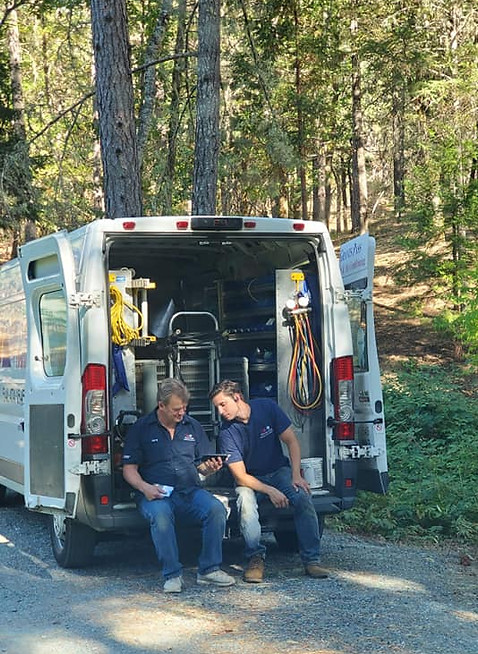 Grants Pass Heating and Air Conditioning, Professional, Experienced, Qualified, Certified, Award Winning, Friendly, local, Family owned, Jerry Myers, Zach Bulebar, Grants Pass Heating and Air Conditioning, HVAC, Hard at work, Equipment, Work Van, Grants Pass, Heating, Air Conditioning, Repair, Install, Maintenance, duct, ductless