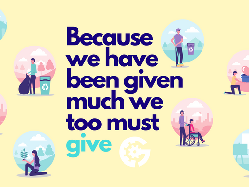 Because We Have Been Given Much, We Too Must Give