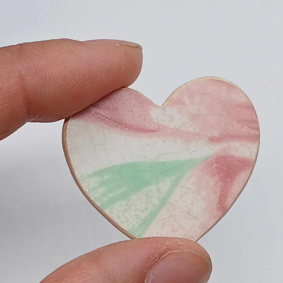 broche cœur vaisselle