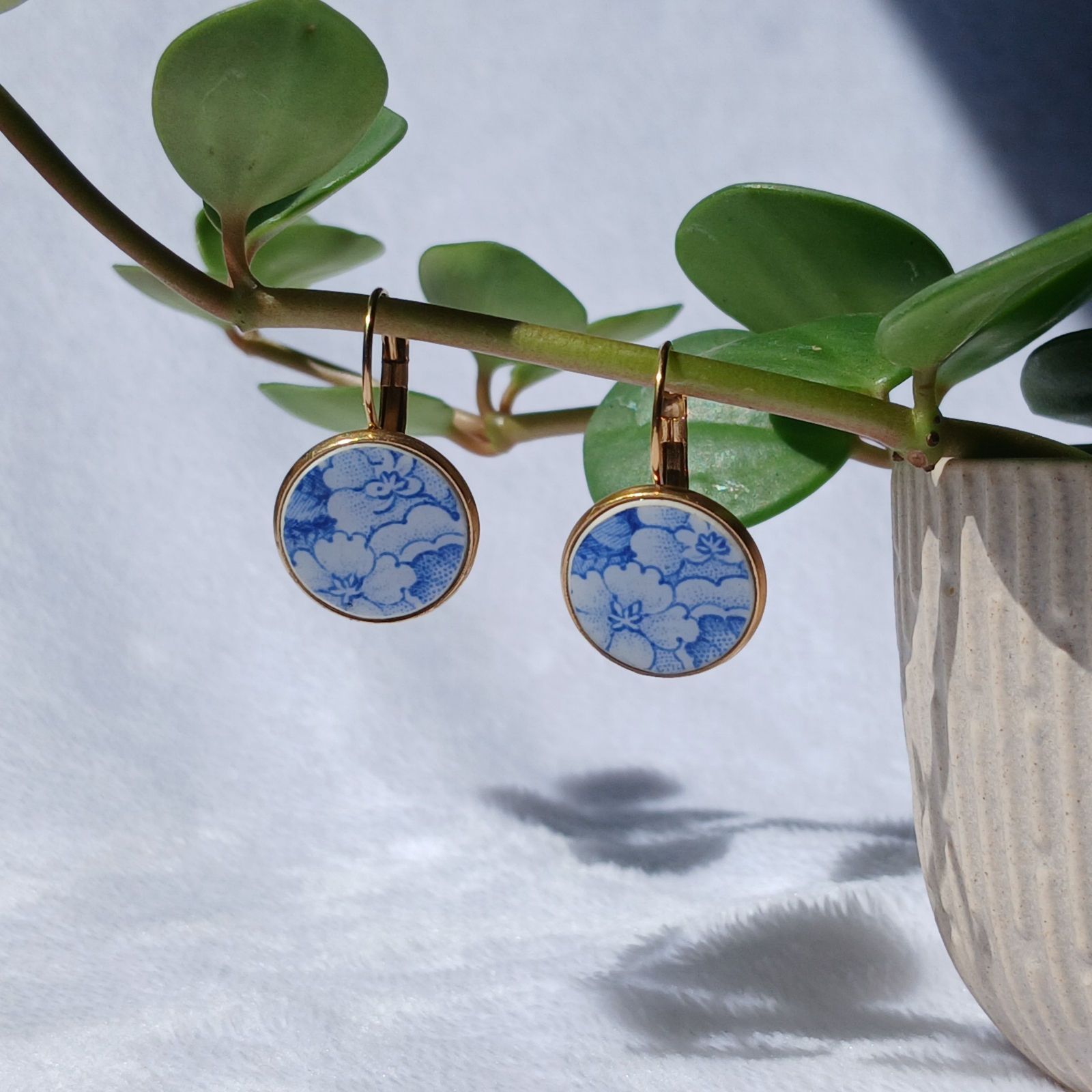 dormeuses vaisselle bleues acier inoxydable