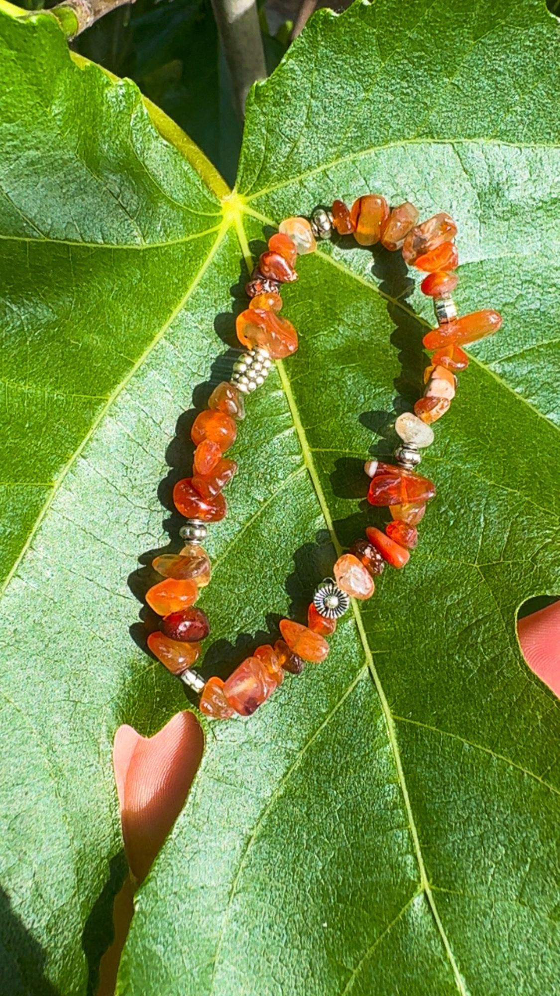 Splitterarmband aus Karneol