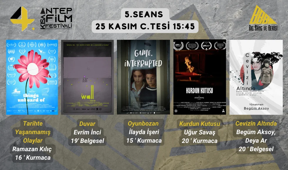 25 Kasım Cumartesi 15:45 Seansı
