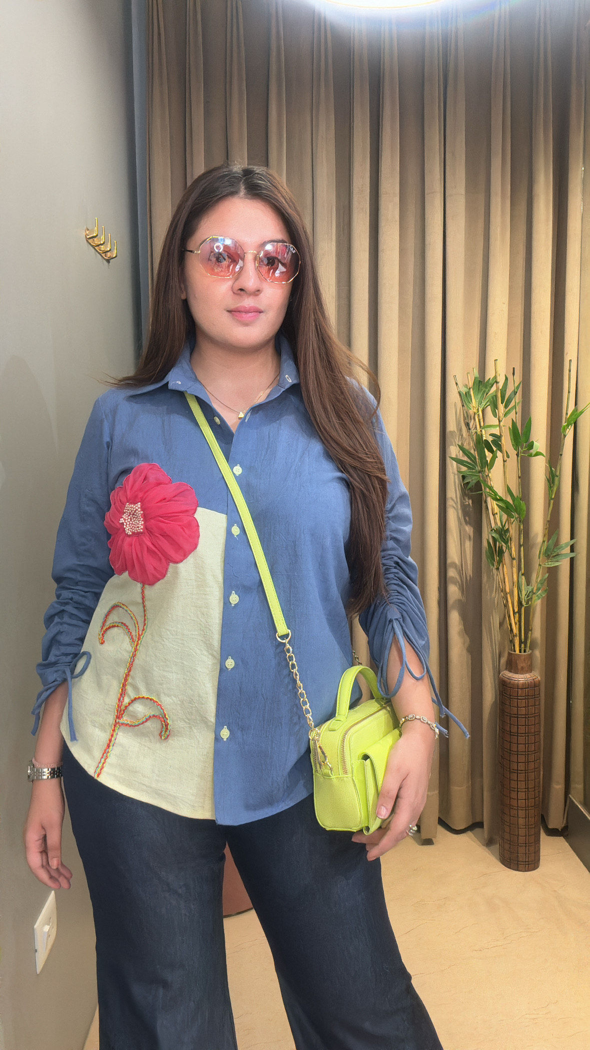 Blue and Lemon Shirt