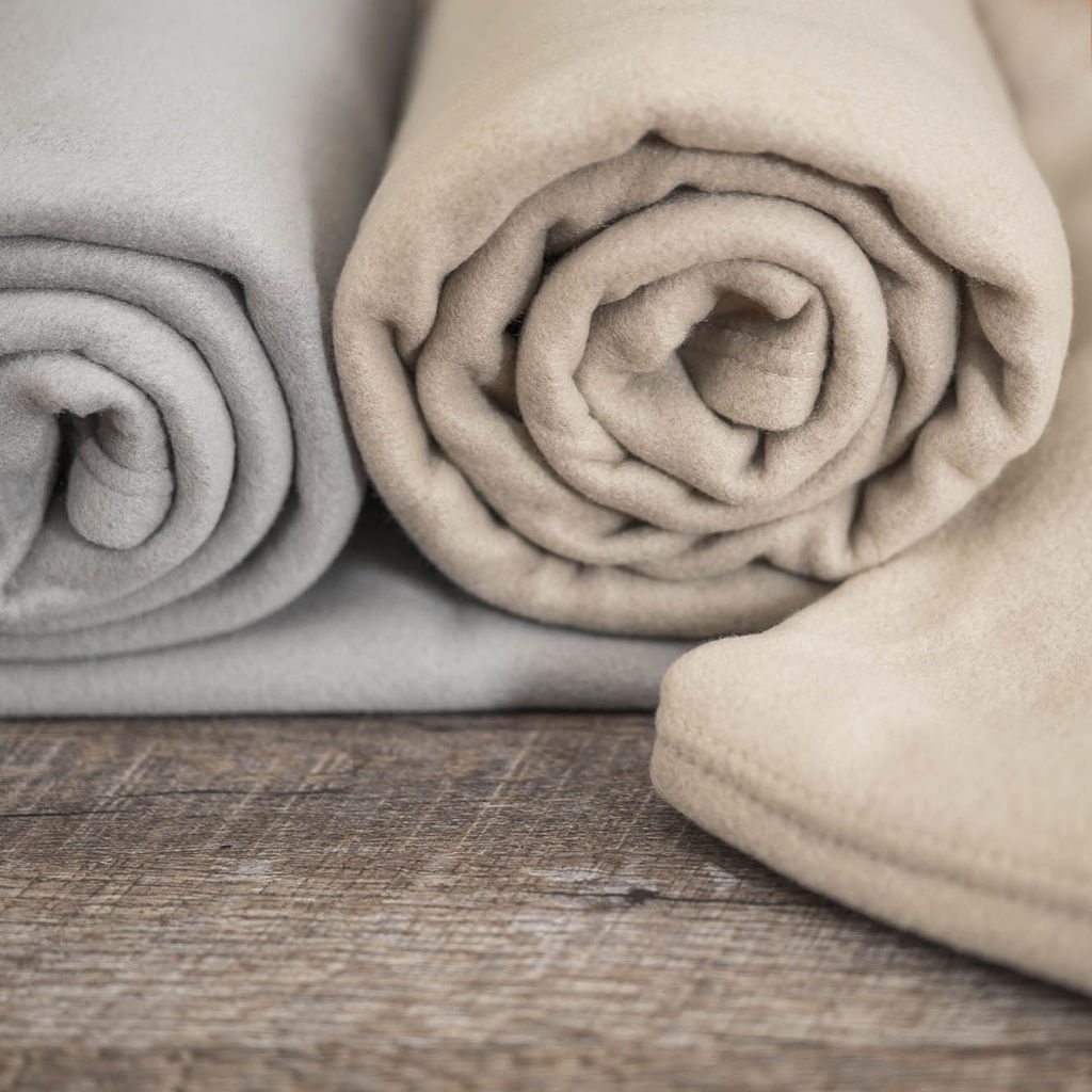 Polar Fleece Blanket for Hotels (Grey or Tan)