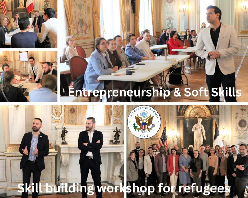Close-up view of a university lecture hall with students taking notes