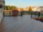 composite deck w/ aluminum railing