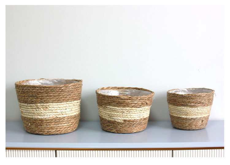 Thumbnail: Woven Grass Planter Basket for Home Decor