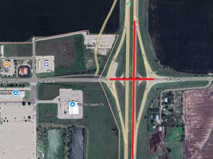 Cierres nocturnos en la I-135 norte en Newton este 8 y 9 de julio