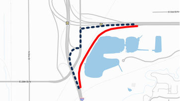 Cerrarán la rampa de I-135 hacia K-96 este fin de semana en Wichita por trabajos viales