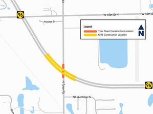 KDOT iniciará trabajos de reconstrucción en puente de North Tyler Road el 2 de septiembre