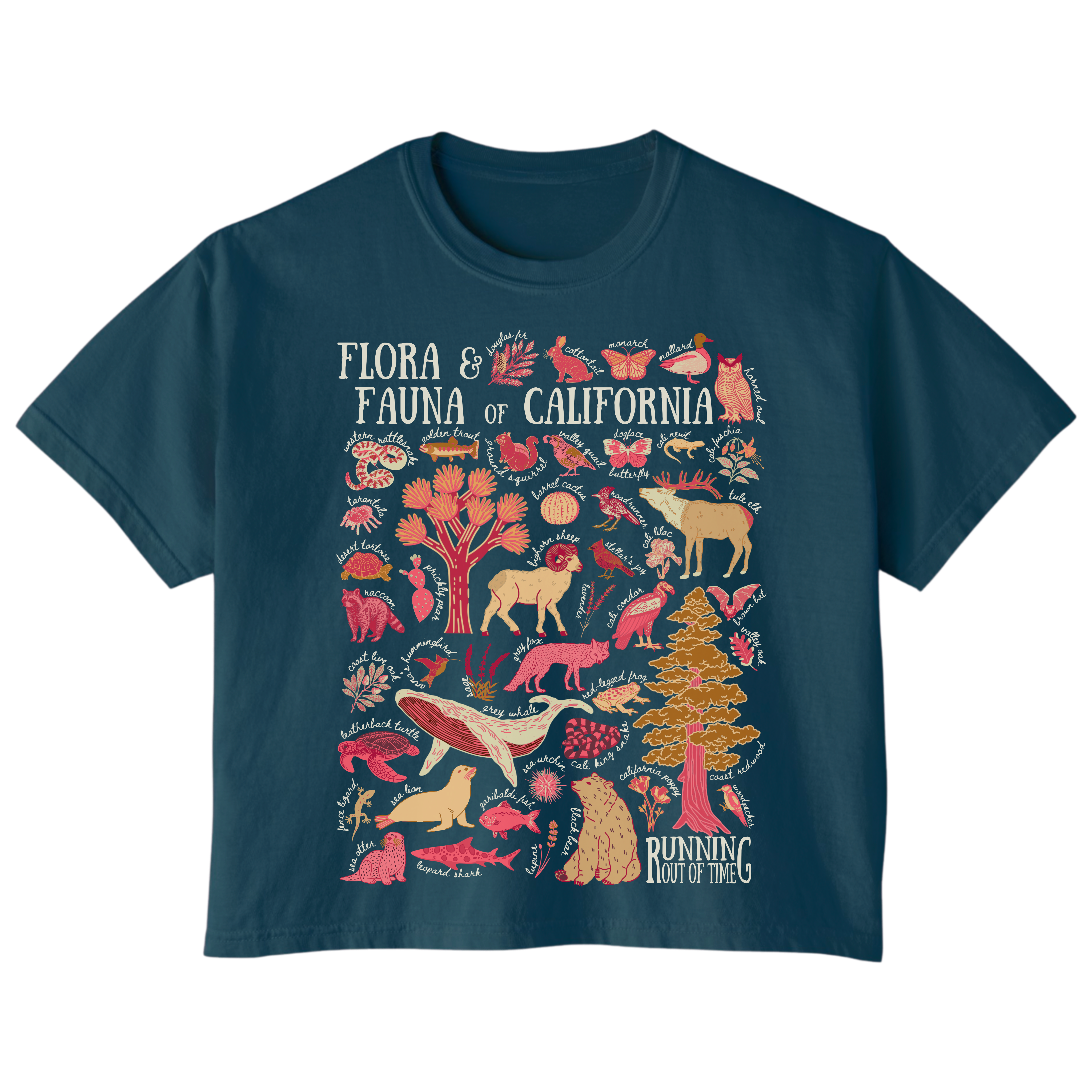 California Flora & Fauna Boxy Tee