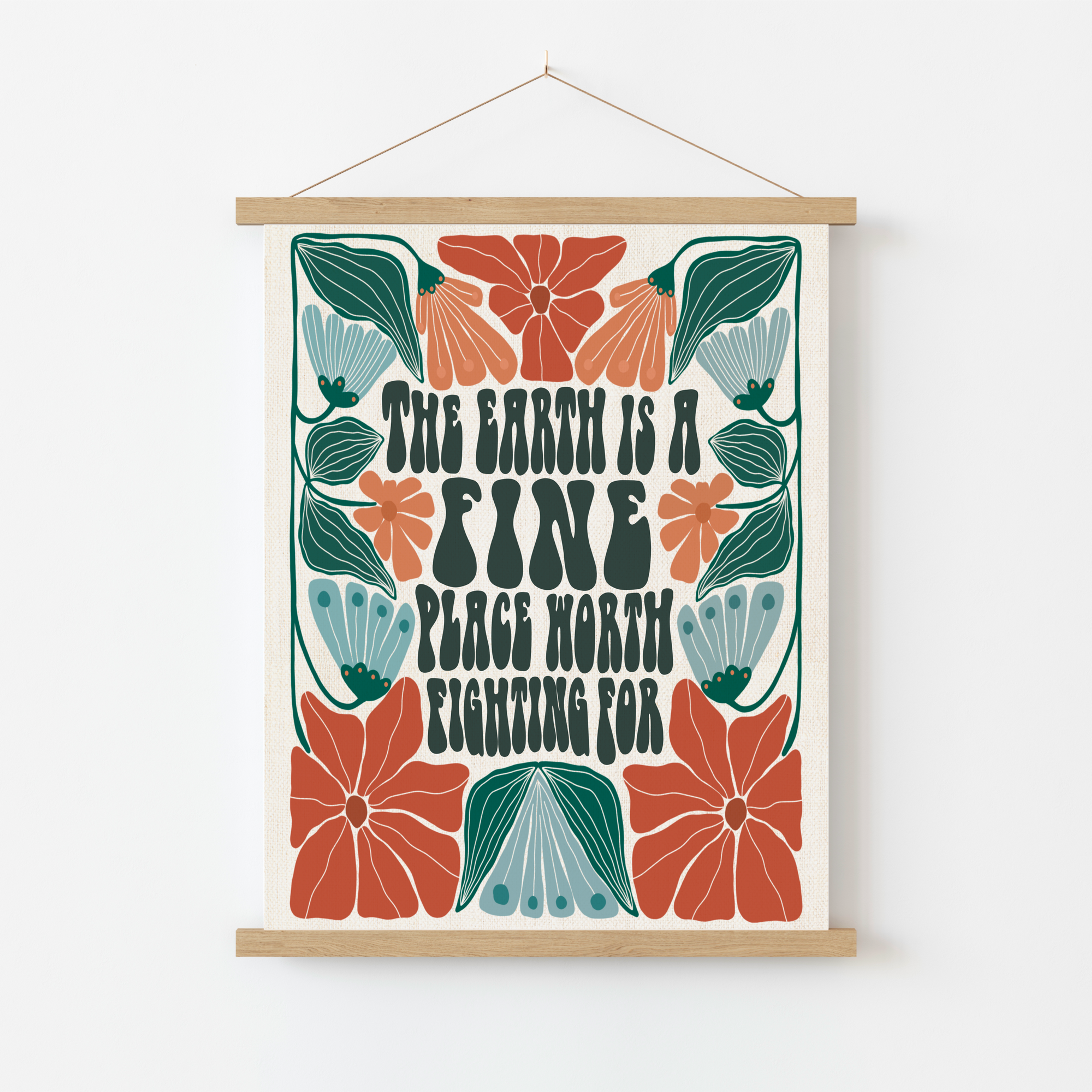 Earth Worth Fighting For Canvas Poster