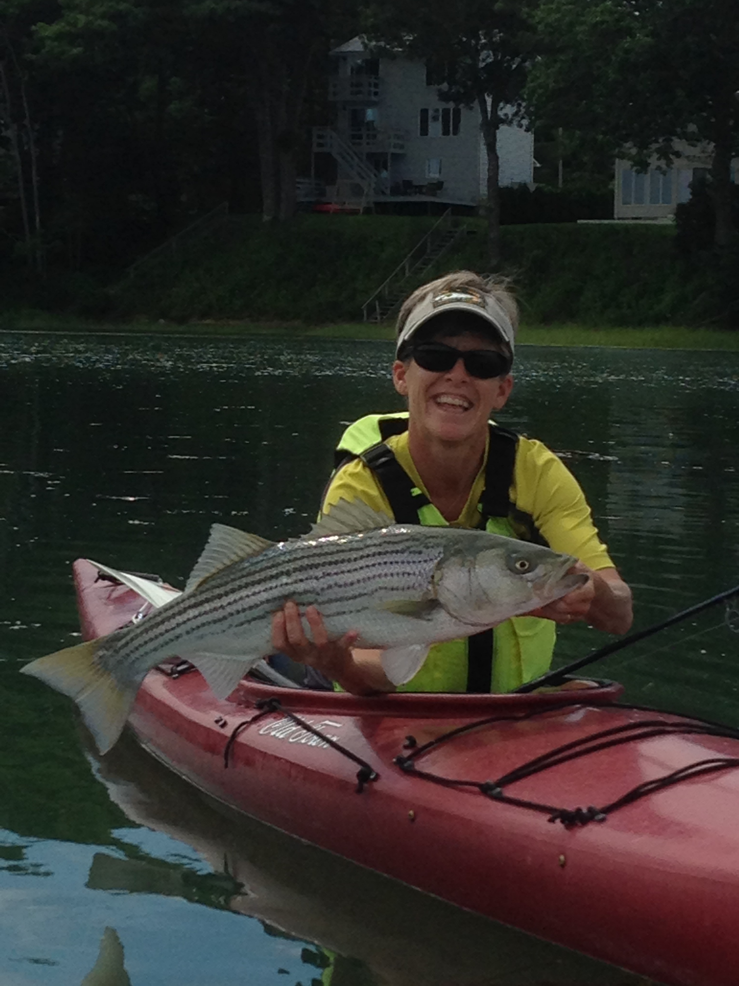 Sue kayak fishin'