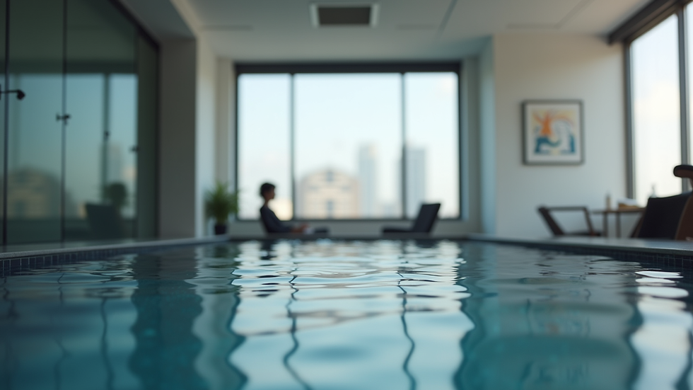 Vue en plongée d’un bureau avec un ordinateur affichant un graphique financier