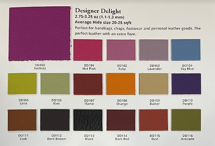 Leather Options for Custom Chaps