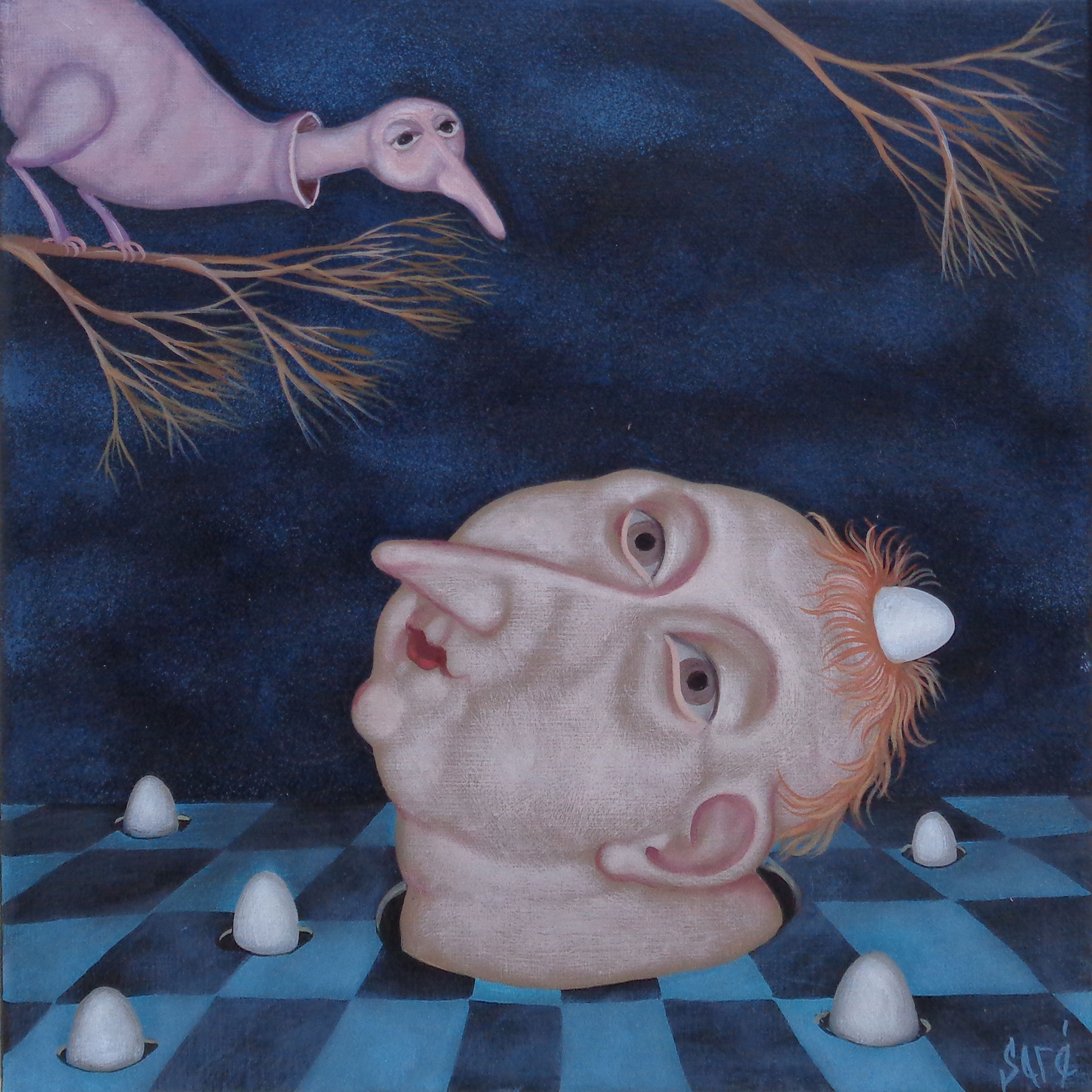 4301 "Printemps" Huile sur toile, 20 cm x 20 cm