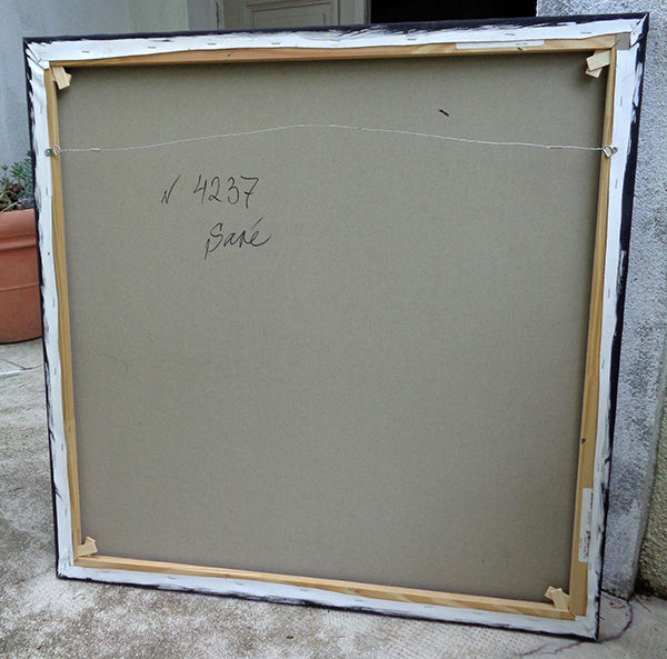 Miniature : 4237 "Dressage"  Huile sur toile,  80 cm x80 cm