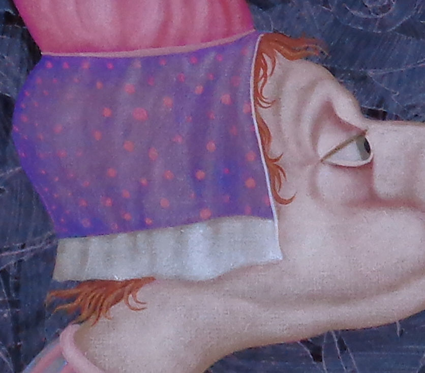 Miniature : 4313 "Baiser"  Huile sur toile  24 cm x 30 cm